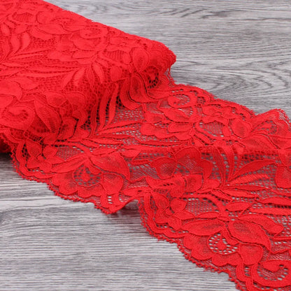 15cm Wide Lace Fabric Elastic Lace Ribbon 1meter DIY Apparel Sewing Handmade Crafts Lace Tape