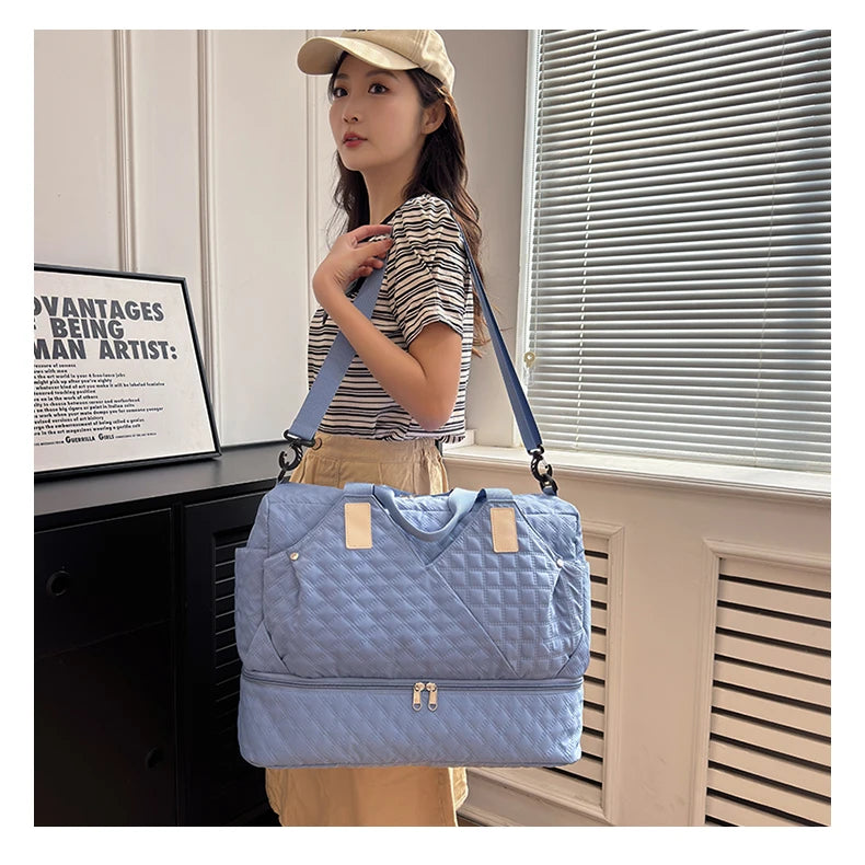 Large Capacity Travel Bags Luggage Organizer Bag Handbag Waterproof Portable Foldable Travel Clothes Storage Bag Shoulder Bags