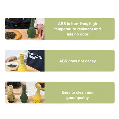 Matcha Whisk Traditional Matcha Whisk Reusable Matcha Green Tea Brush Removable Tea Whisk Safe Matcha Mixer Kitchen Accessories