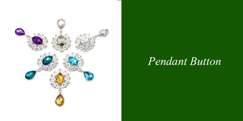 5Pcs Alloy pearl accessories DIY jewelry accessories rhinestone drill disc accessories DIY hair accessories clothing accessorie