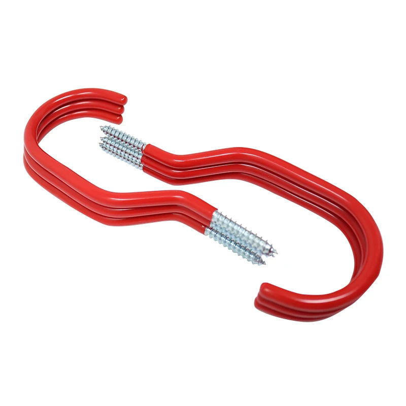 Bicycle Hanger Hooks Wall Mounted Screw-in Storage Hook Set Heavy Duty Hooks  For Garage Garden Tool