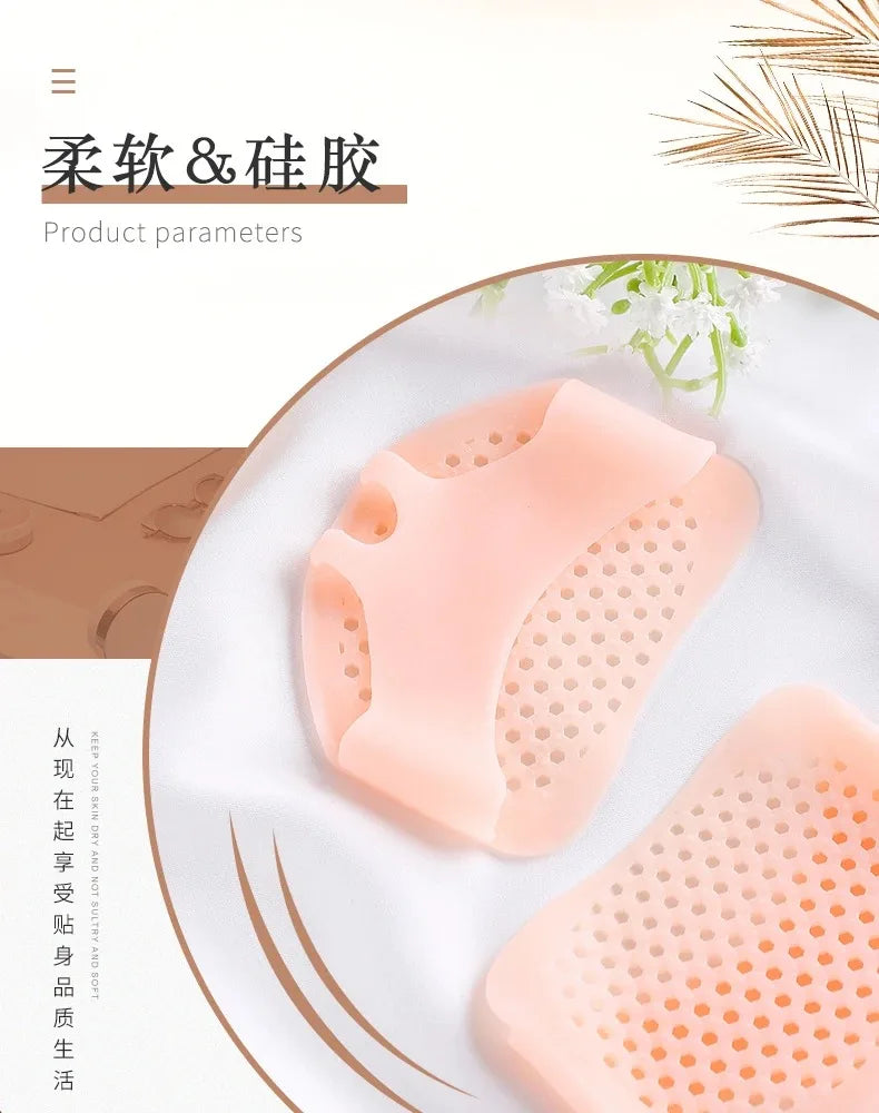 Silicone Forefoot Pads for Women High Heel Pain Relieve Inserts Breathable Foot Care Pads Half Shoe Insole Cushion Accessories