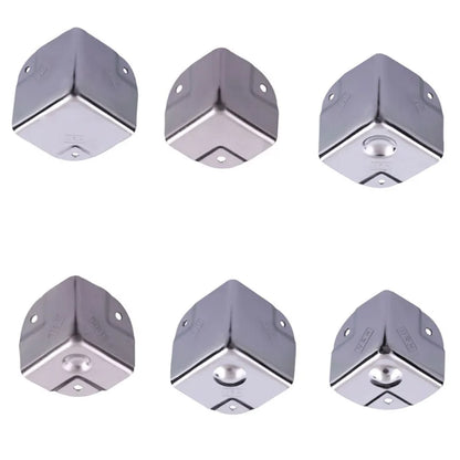 4 Pcs Stainless Steel Corner Protectors Decorative Edge Guards For Furniture Box Wrap Table Guard Hardware Brackets