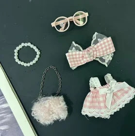 Labubu 17cm Doll Outfits Luxury Vinyl Doll Clothes 1st & 2nd Generation Compatible Delicate Baby Toy Accessories Kids Fashion