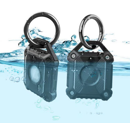 Waterproof Airtag Keychain Holder Case,Screw Full Cover Compatible with Apple AirTag Tracker Key Ring