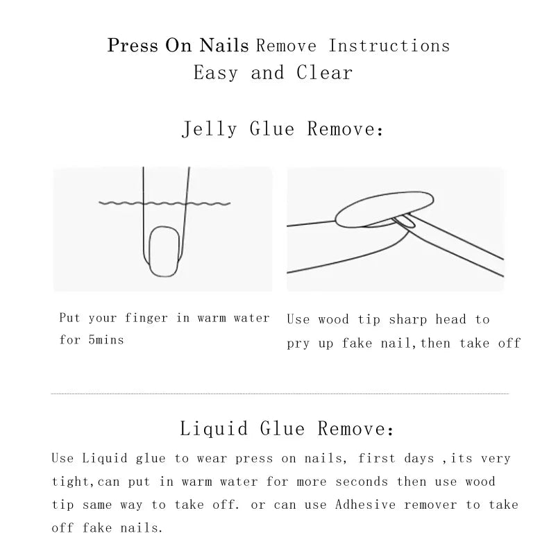 Handmade Fake Nails Press On With Glue Custom Designed Full Cover Cute Girl's Manicuree Wearable Nails Art XS S M Finger CN006