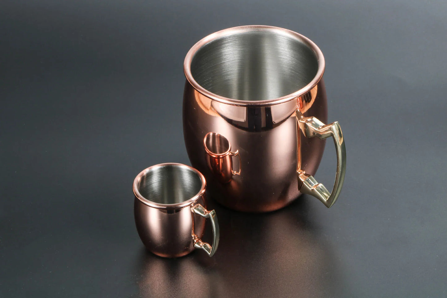 60ML Moscow Mule Cocktail Mug Stainless Steel Coffee Cups Personalized Espresso Mugs Modern Hammer Pattern Design Drinkware