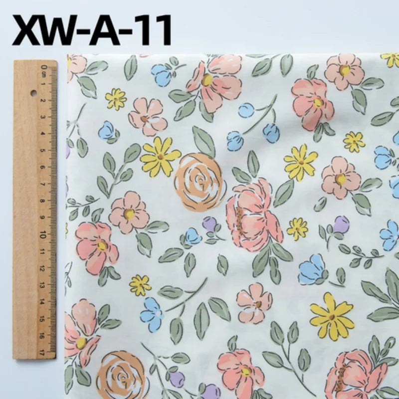 Fabric cotton handmade diy bedding flowers garden flowers pure cotton printing fabric twill cotton fabric sewing