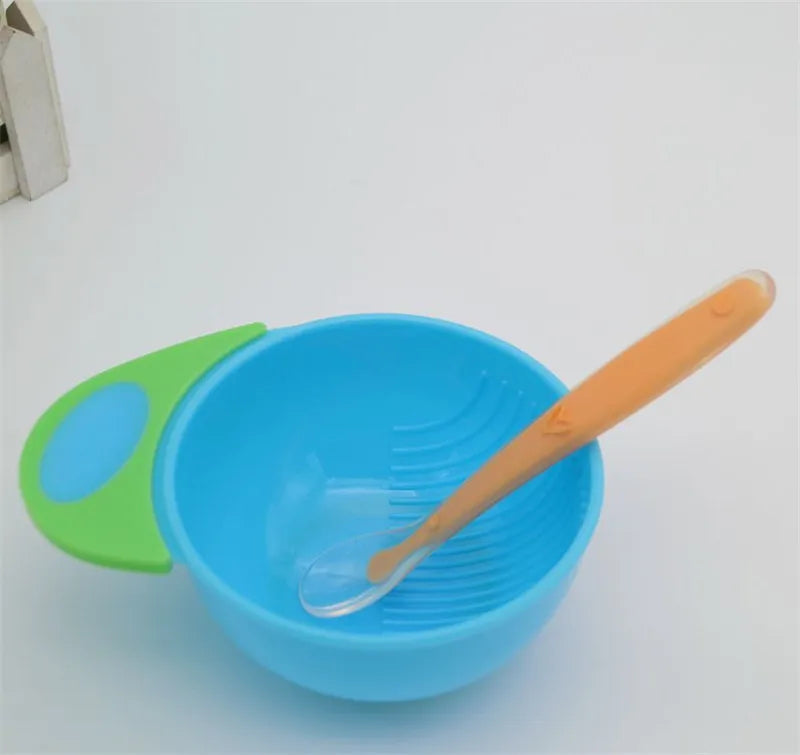 Baby Feeding Spoons Training Children Infant Temperature Sensoning Food Grade Flatware Tableware Cutlery Silicone Spoon With Box