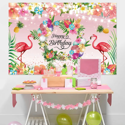 Hawaii Party Luau Flamingo Party Pink Flamingos Decor Pineapple Summer Wedding Party Birthday Girl Hawaiian Party Decor Tropical