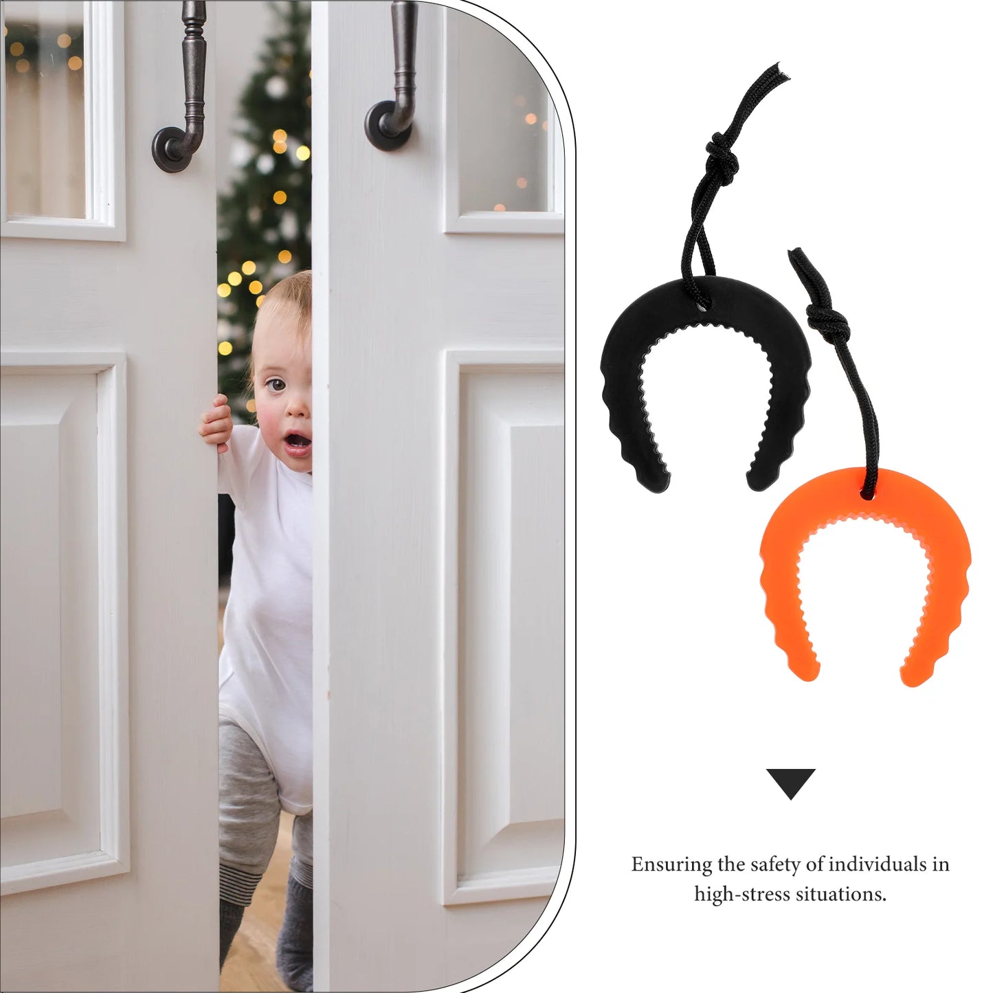 2 Pcs Anti Pinch Door Clip Security Stoppers Plastic Door Hardware Wedge Emergency Door Blockers Safety Door Holders C Door