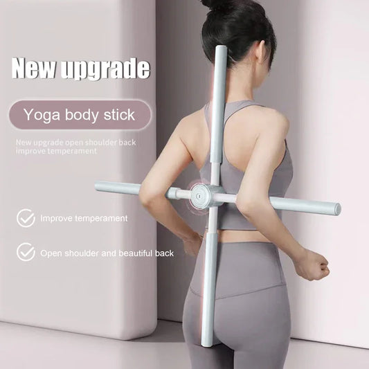 Posture Corrector Shoulder Neck Humpback Corrector Stick Stretching Tool Humpback Correction Stick Retractable Design for Women