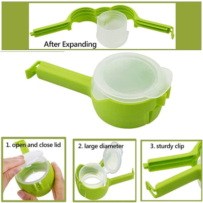 Food Storage Seal With Dumping Port, Food, Chip Bag Clip, Plastic Cover Food Clip,  For Sorting And Storing Food In The Kitchen