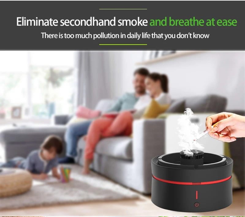 Smart Ashtray Air Purifier Multifunctional Removal Second-hand Smoke  Household And Commercial Desktop Negative Ion Purifier