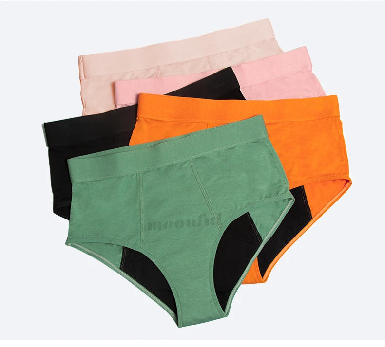 Menstrual Period Underwear High Waist Menstruation Panties Woman Abundant Flow Menstrual Cycle Absorbent Underwear Period Shorts