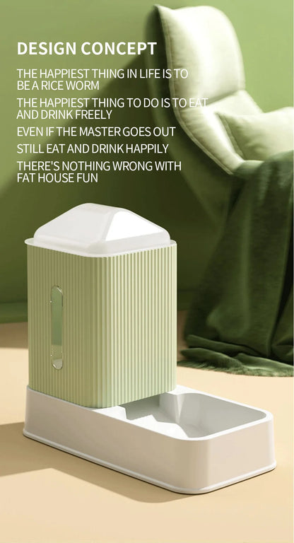 Automatic Pet Feeder 3.5L Large Capacity Pets Feeding Bowls Cat Water Dispenser Dog Food Feeder Drinking Fountain Feeding Bowl