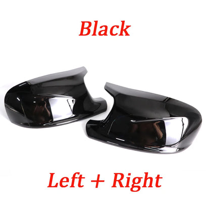 M Style Look Rearview Mirror Cover Cap Carbon Fiber Look Black for BMW  X3 F25 X1 E84 Pre-LCI 2010 2011 2012 2013 Case