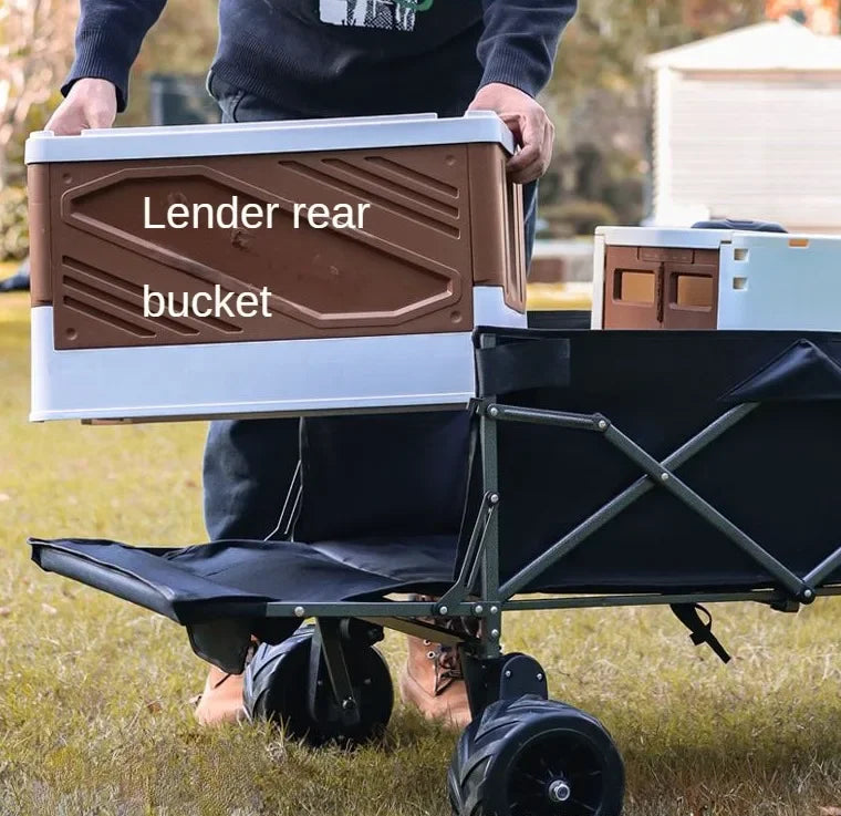 Electric Camping Cart, Folding and Pulling Outdoor Tent Cart