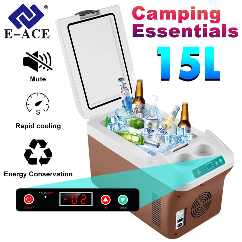 Ice box Mini Fridge 220V 12V 24V Portable Electric Cooler Refrigerator For Camping Home Truck Beach Vehicle Mini Fridge Cool car