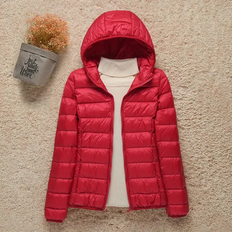 Duck Down Jacket Women Ultra Light Down Jacket All Season Feather Jacket Plus Women Overcoat Windbreaker Coats Down Coats