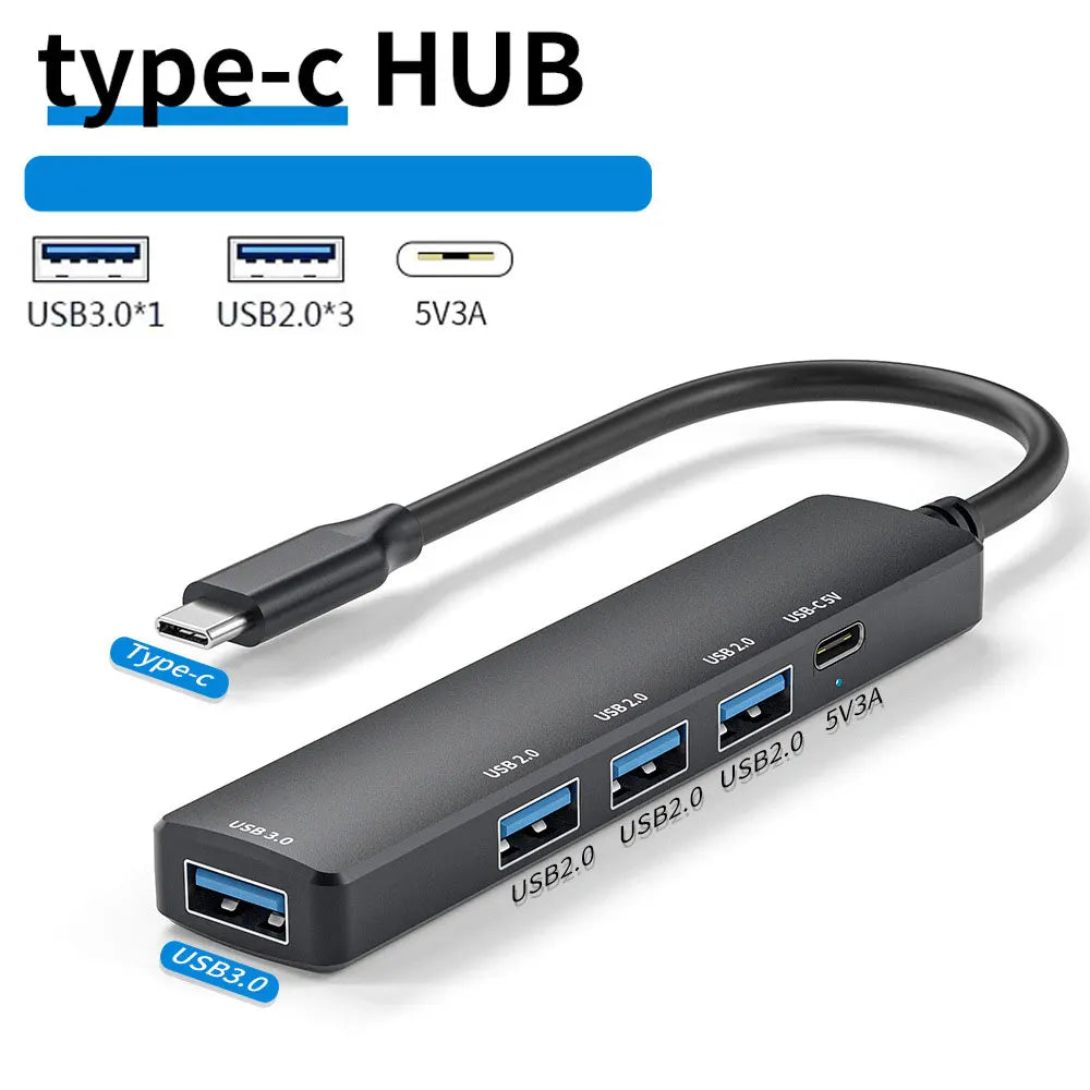 5-in-1 USB C Docking Stations USB C Hubs 4K 30Hz Type C Splitter to HDMI Adapter For Laptop Macbook Computer Accessories