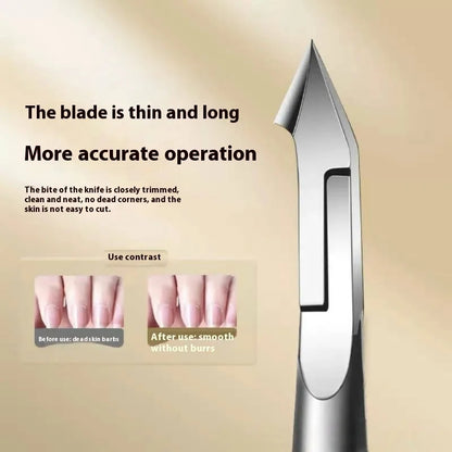 Stainless steel nail and toe nail trimming tool for removing dead skin, a useful nail and toe nail trimming device, a beautiful