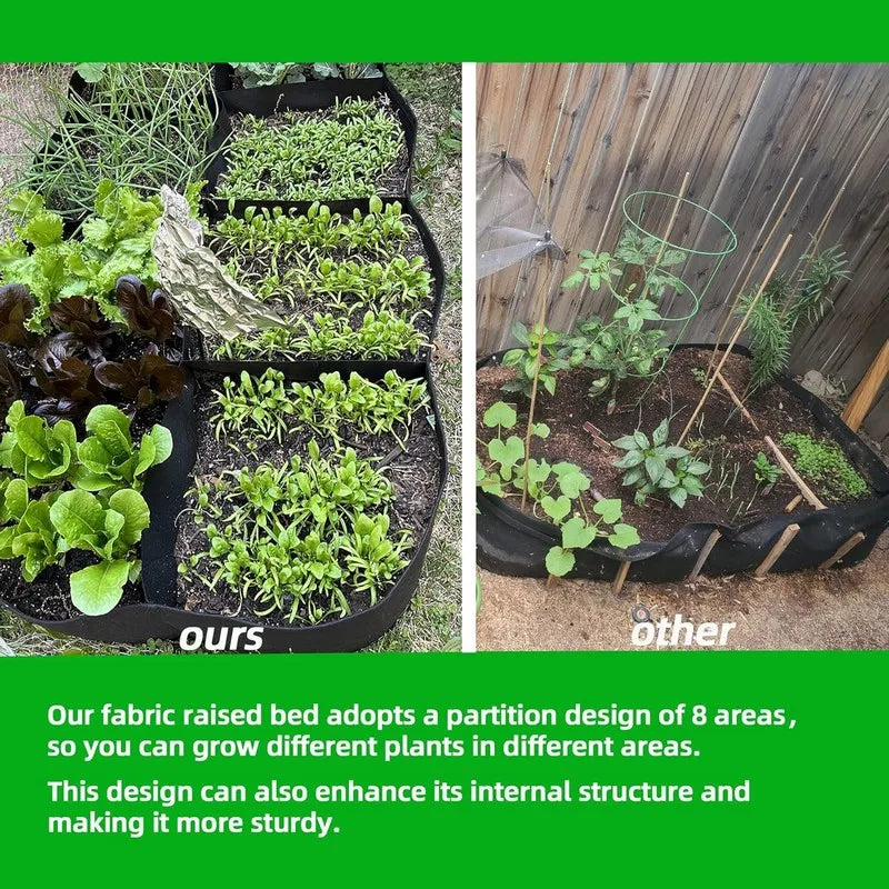 Garden Planting Grow Bag Portable Nursery Vegetable Container Giant Outdoor Planters Gardening Supplies Pots for Plants Big Size