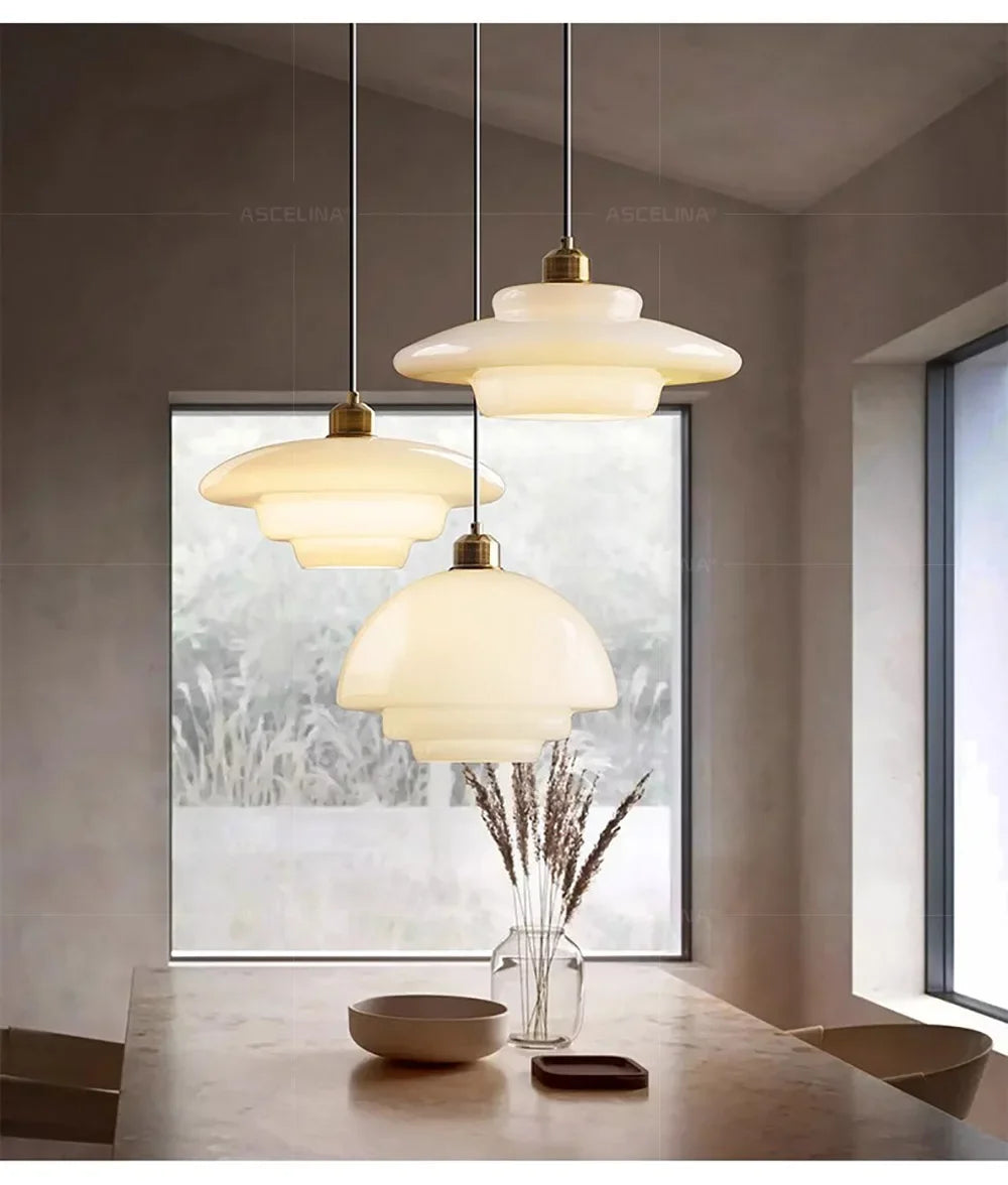 Nordic  Glass Pendant Lamp Art Decorative Dinning Room Lamp Kitchen Island Bedrrom Bedside LED E27 Modern Light Fixtures