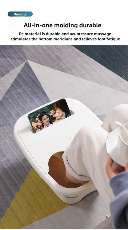 Foldable Footbath Massage Bucket Soaking Bucket Folding Basin Spa Foot Bath Bucket Household Sauna Bathtub Pedicure Bath Bathtub