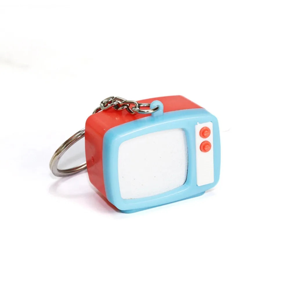 Creative Retro Television Keychain Miniature Television Tv Model Toy Creative Children Toy Keychain Pendant
