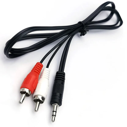 3.5mm Jack to 2 RCA Audio Cables Stereo 3.5 mm Male to 2RCA Male Coaxial Aux Cable For TV Sound Laptop Mp3 Speakers 1.5M