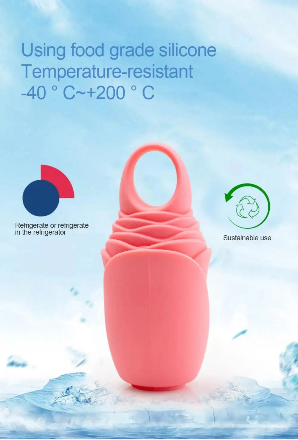 1pc Skin Care Beauty Lifting Contouring Tool Silicone Ice Trays Ice Globe Ice Balls Face Massager Facial Roller Reduce Acne