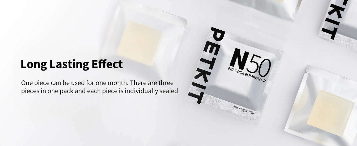 PETKIT N50 Odor Eliminator for PuraX PuraMax Cat Litter Box Odor Control Air Purifying Refills Use for Cat Deodorant Cubes