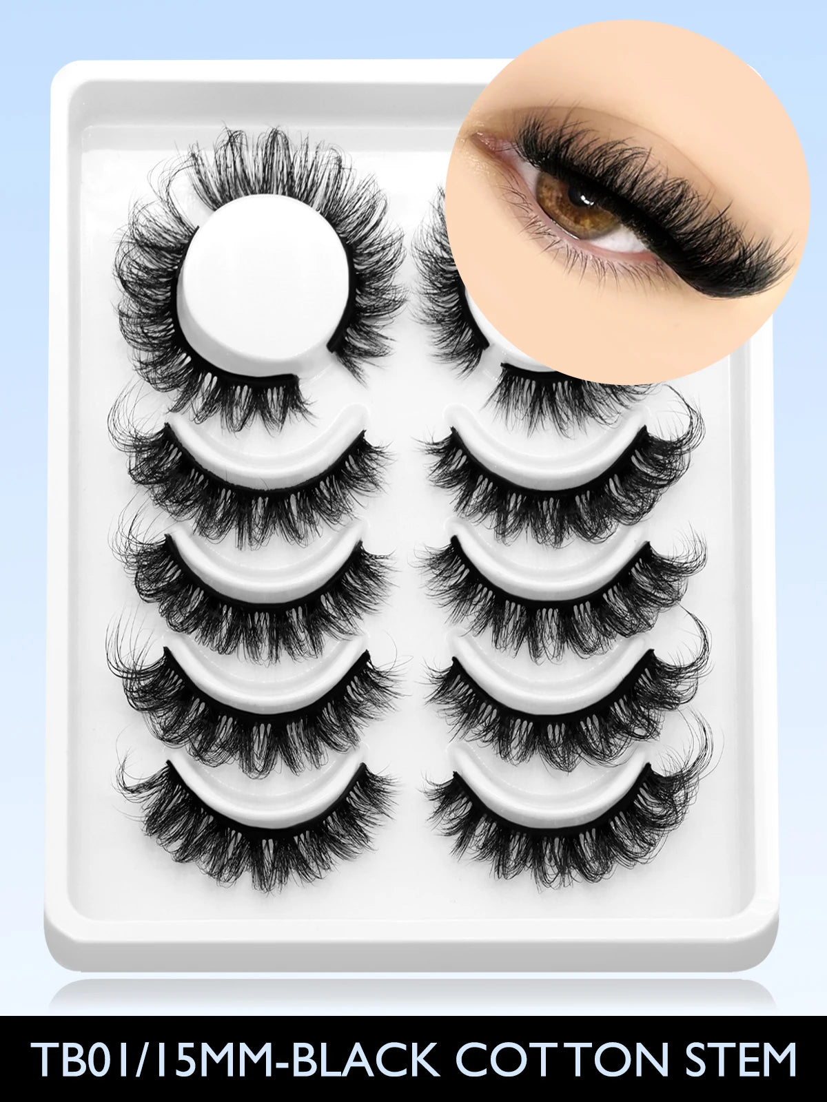 GROINNEYA Cat Eye Lashes Natural Look Mink Eyelashes Natural Look Faux Mink Wispy Soft Natural Clear Band Lashes Makeup