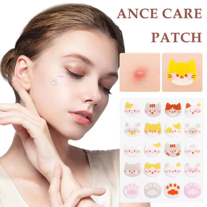 20 Counts Hydrocolloid Acne Pimple Patches Face Party Decoration Self-adhesive Sticker Face Sticker Tattoo Makeup W6O9