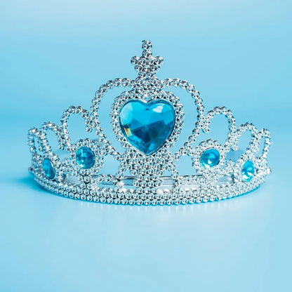 Elsa Baby Accessories Crown Magic Wand Gloves Hair Accessories Halloween Carnival Party Costume Cosplay Accessories