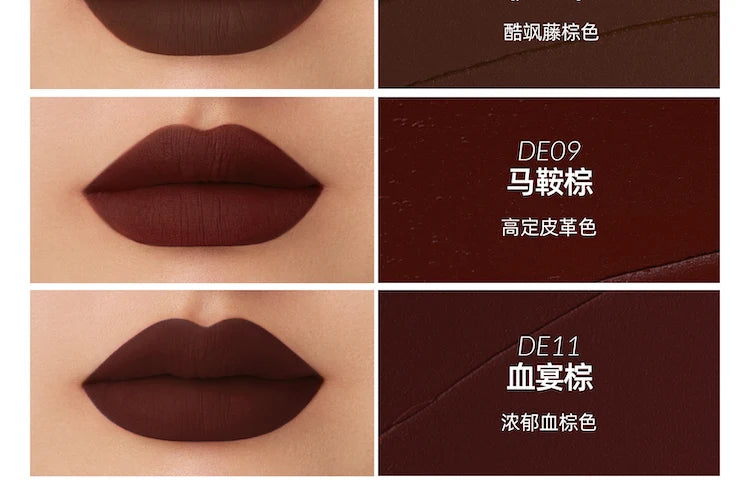 Kaleidos Lipstick Lip Cream Matte Velvet Nude Colours Lip Mud Waterproof Lip Gloss Long Lasting Lip Stain