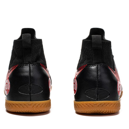 Men's Sports IC Indoor Flat Bottomed Football Shoes Adult High-Tops Wear Resisting Training Shoes Teenagers Non Slip Shoes