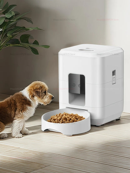 2L Automatic Pet Feeder Smart Control Cat Feeder WIFI Feeders Intelligent Timed And Quantitative Feeding Remote Feeding Cat