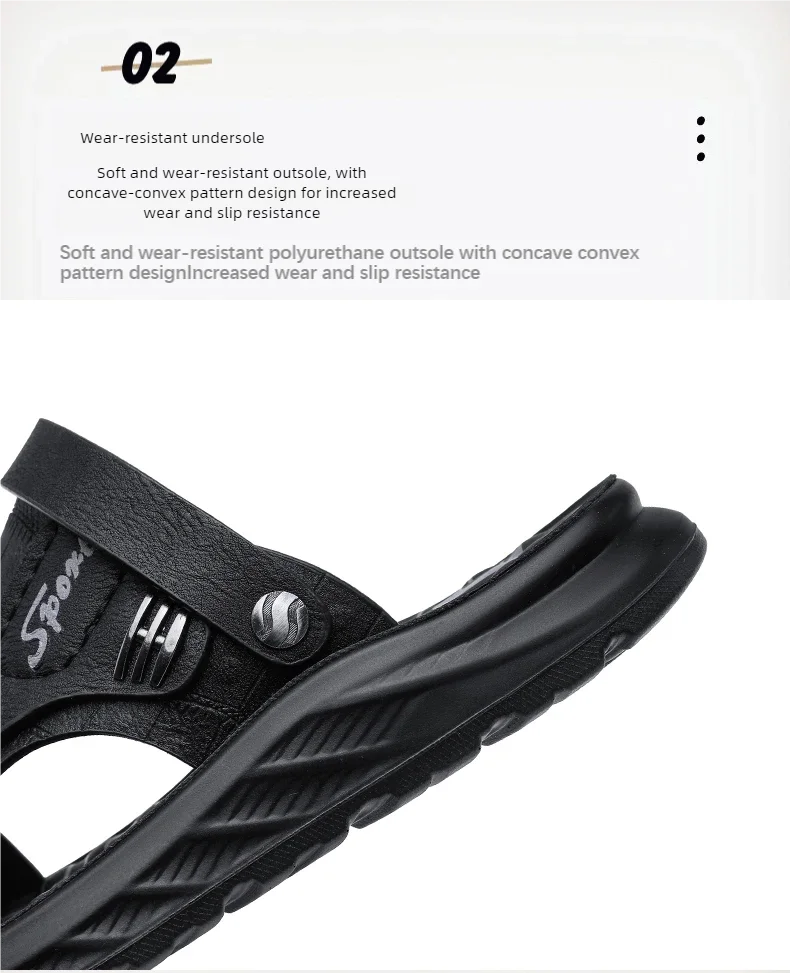 Sandals men  wear outdoors in summer  sports leisure work driving  Anti slip  wear-resistant  trendy beach shoes outdoor wear