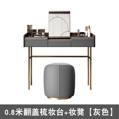 Living Room Vanity Table Nail Makeup Drawers Bedroom Storage Luxury Dressing Table European Mesa De Maquillaje Trendy Furniture