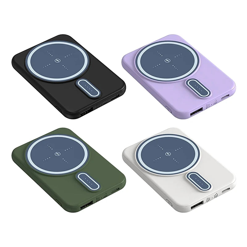 5000mAh Power Bank Magsafe Magnetic Wireless Fast Charging Thin Portable Mobile Phone Accessories