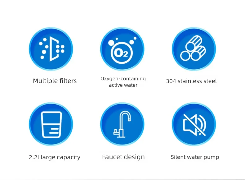 2.2L Automatic Cat Water Fountain With Faucet USB Stainless Steel Filter Silent Water Pump Cat And Dog Water Fountain Supplies