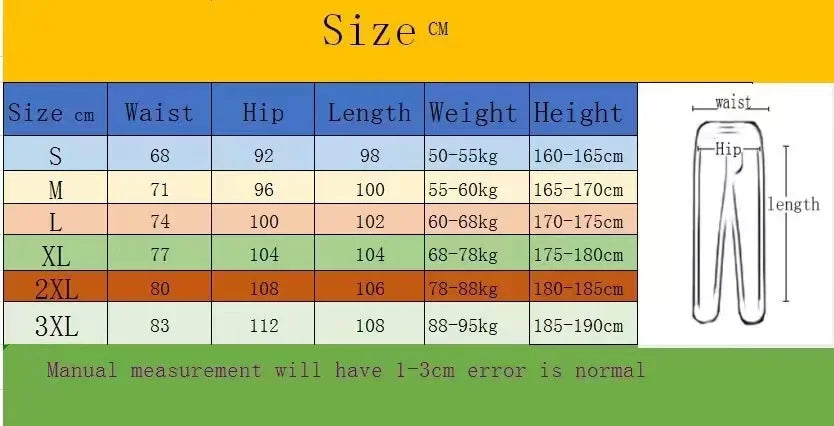 Men's printed waist sports pants street casual pants sports pants suitable outdoor sports and leisure pure jogging pants