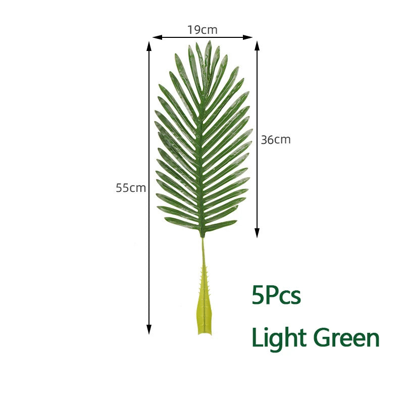 Artificial Coconut Artificial Palm Leaves Stems Fake Palm Leaves Palm Tree  for Home Office Party Arrangement Wedding Decoration