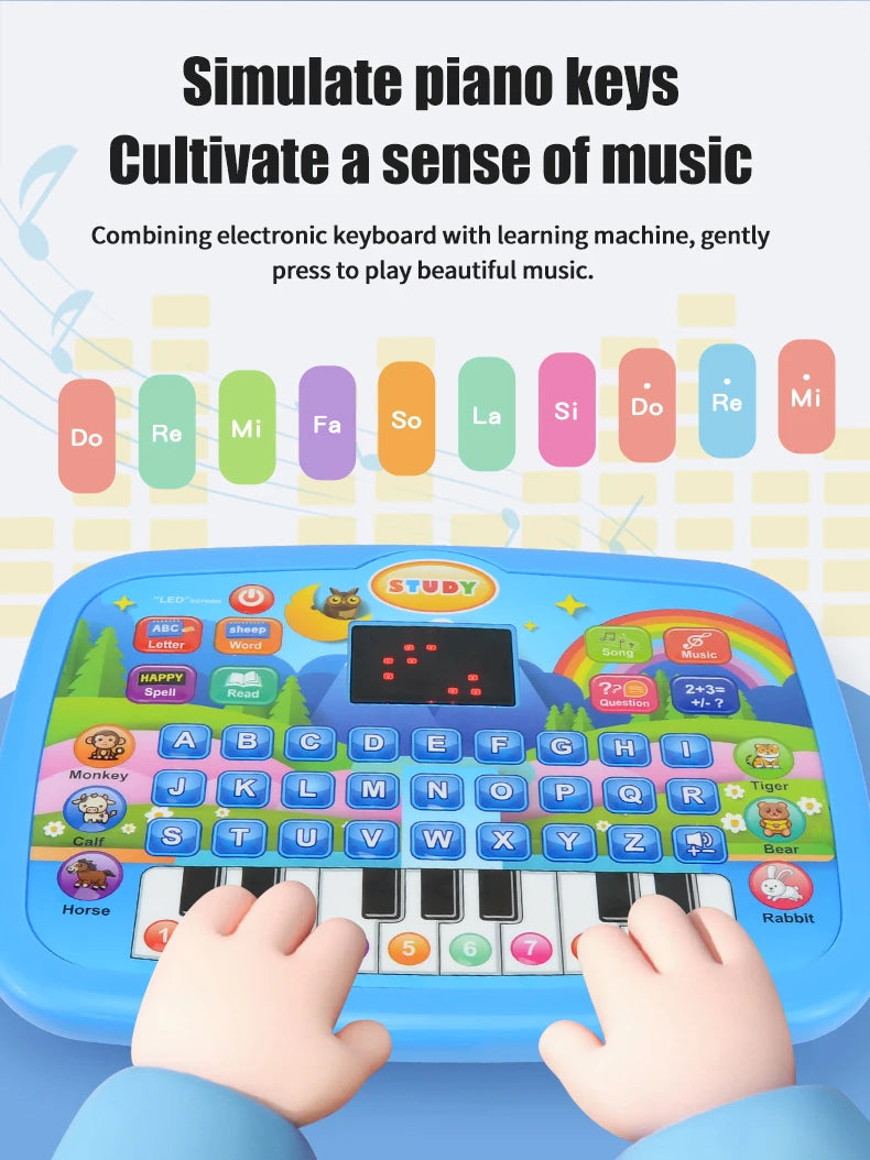 Educational Learning Machine Toys, Electronic Study Game for 3+ Year Old's Girls Boys Gift Birthday Presents Child Kids Computer