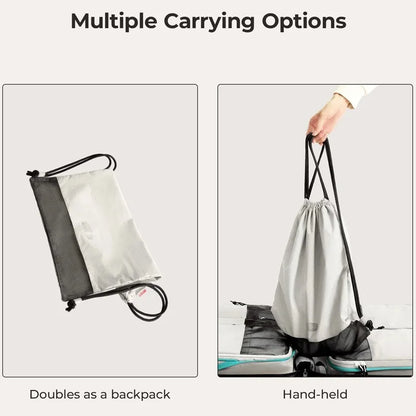 BAGSMART Compression Packing Cubes Expandable Travel Set Storage Bag 6 Pcs Travel Organizer Luggage Carry Suitcase