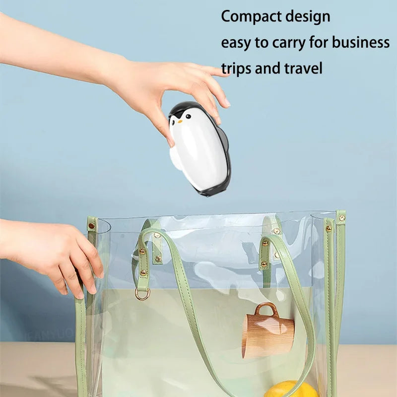 Penguin Lint Remover Reusable Portable Roller for Clothes Pet Hair Remover Washable Dust Removal Hairs Sticky Portable Gel Lint