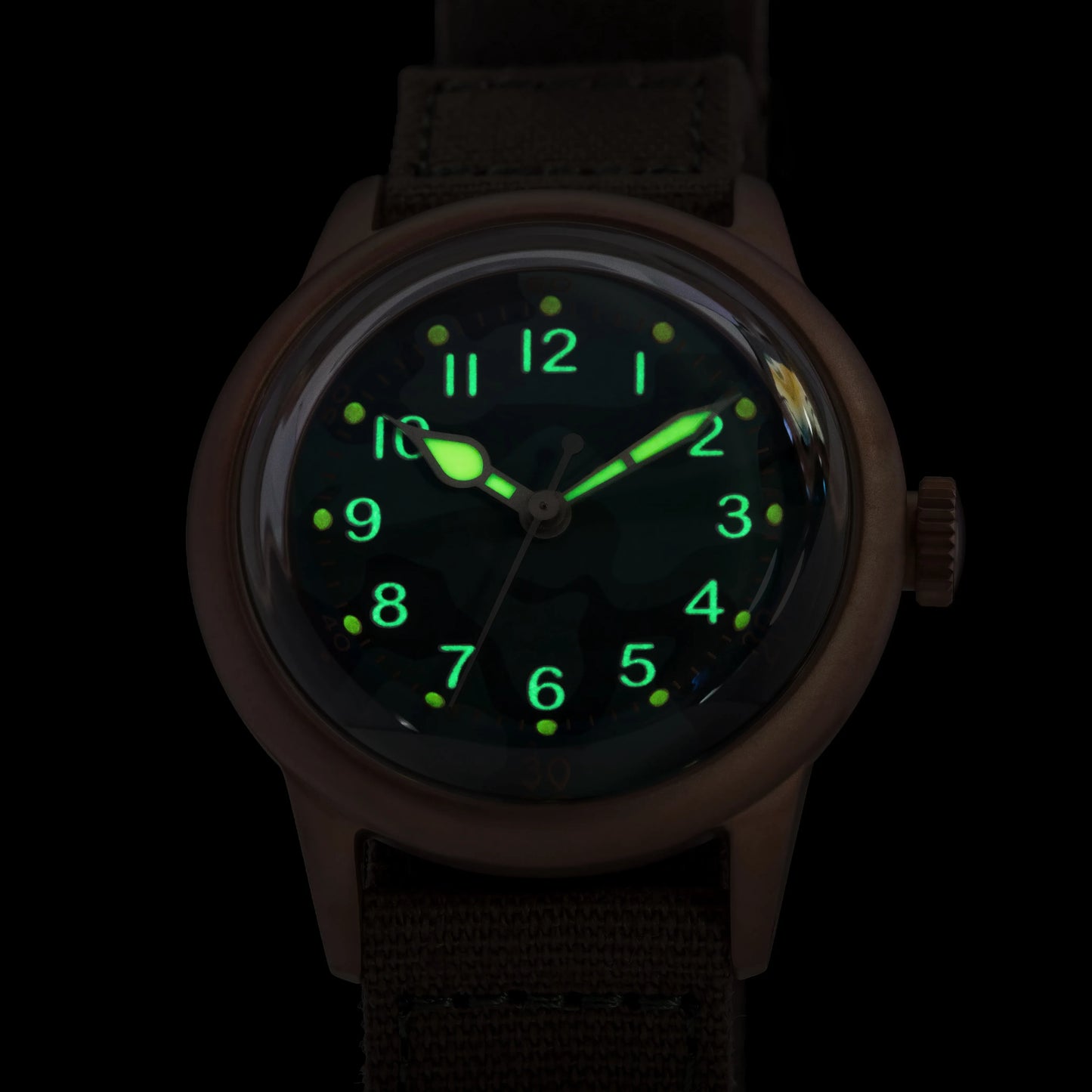 【SHY035】THORN Watch CuSn8 Tin Bronze Watch 36mm Diameter WWII Military Watch Retro Watch Trendy Men's Watch NH35 Movement