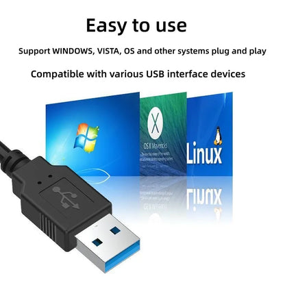 4 in 1 Multi USB Splitter Hub USB Hub USB 3.0 Multiple Expander Switch Hub Docking Stations 30/120CM Cable